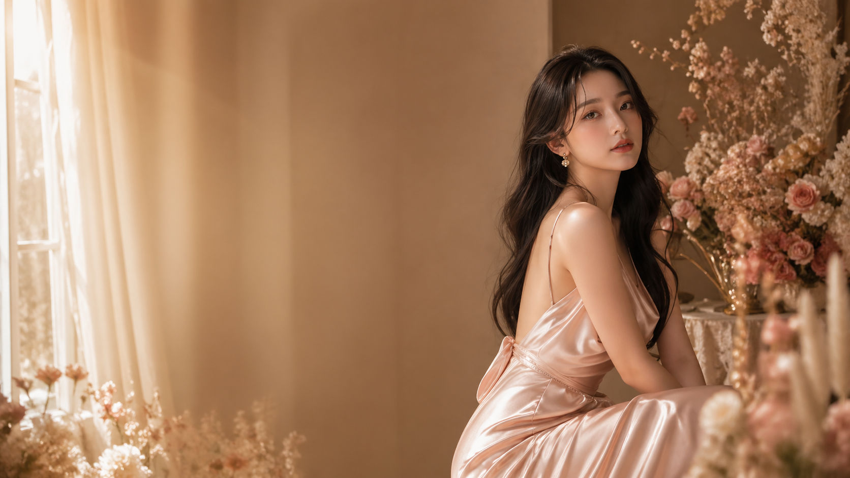 走心摄影官网主视觉，室内自然光人像写真