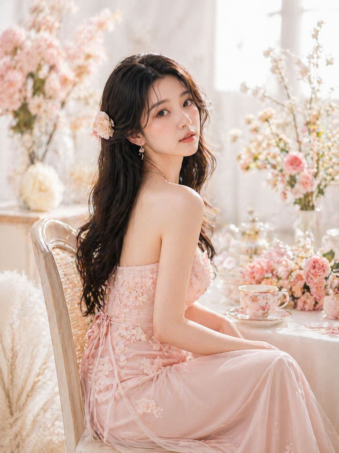 走心摄影柔光花艺写真作品